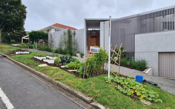 Christine Hobbs has a berm garden in the Auckland suburb of Glendowie and says the council has told her that they will not chase her up about it as they cannot apply their berm policy consistently.